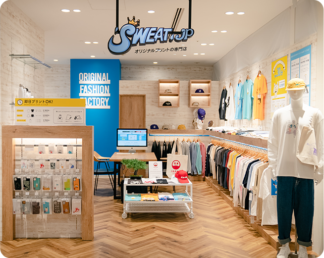 SWEAT.jp店舗内観