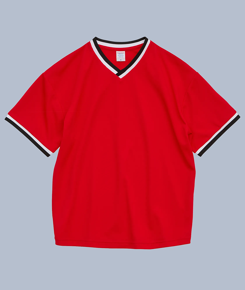 4.1オンス ドライアスレチック ルーズフィット ラインリブ Tシャツ