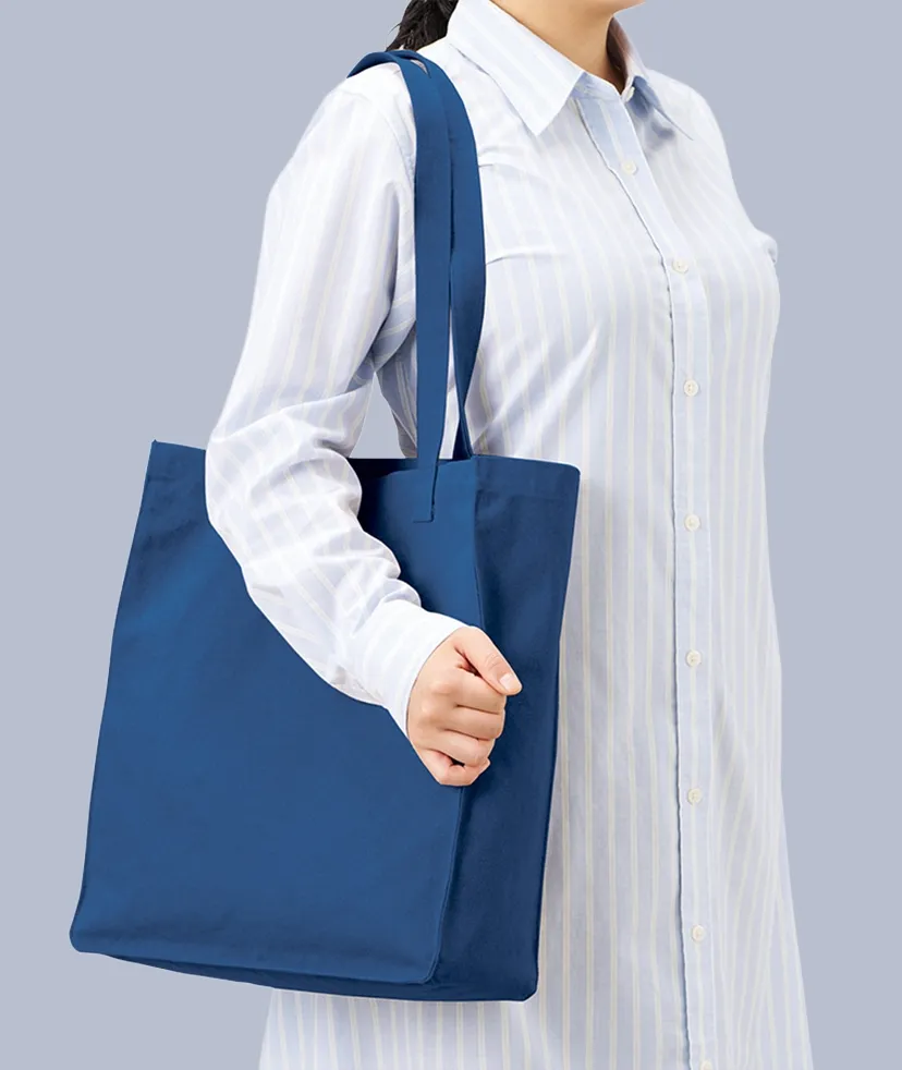 ライトウォッシュキャンバススクエアトート