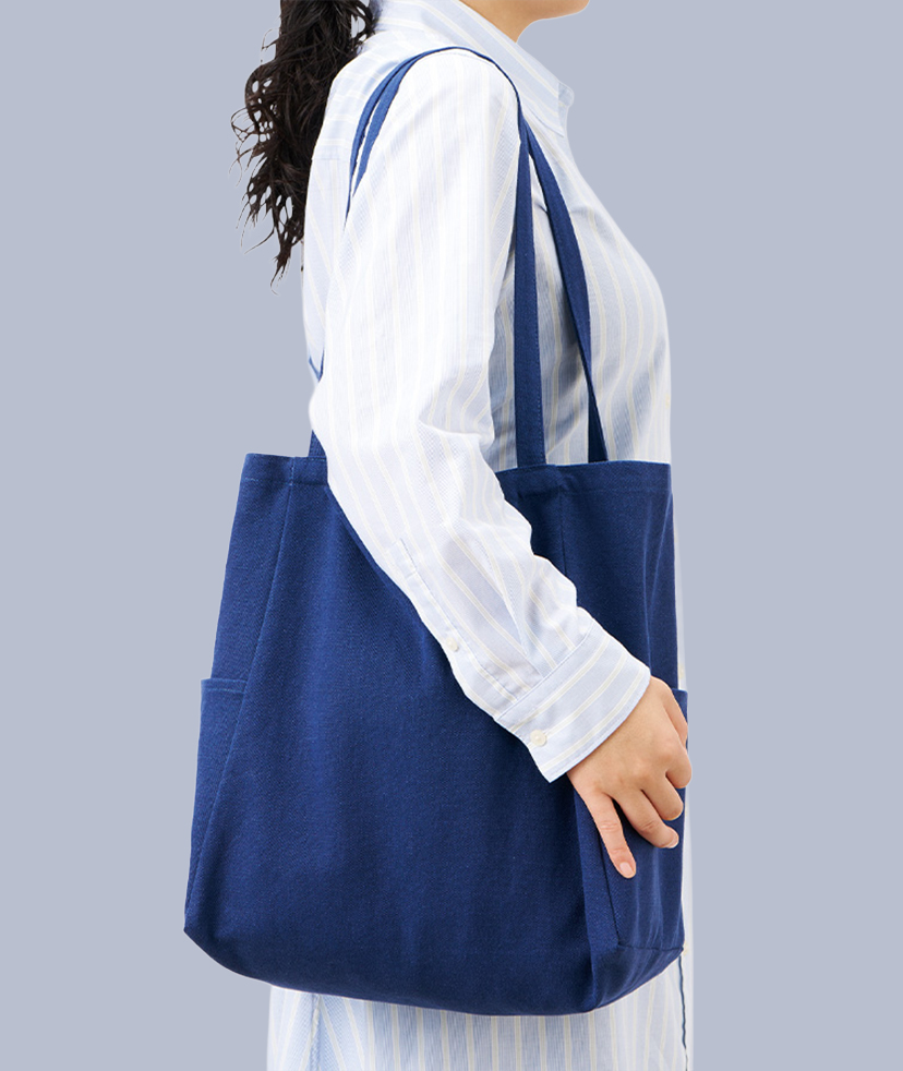 ライトウォッシュキャンバスマルチトート